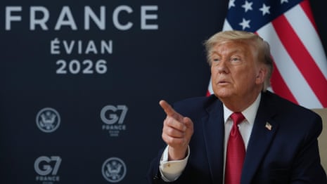 Donald Trump holds a news conference at the end of the G7 summit – watch live