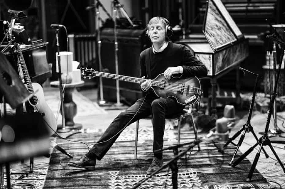 ‘High emotional IQ’: Paul McCartney in a recording session in LA last year