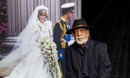 Anwar Hussein at the launch of the Princess Diana: Accredited Access exhibition at Dockside Vaults, London, in May this year.