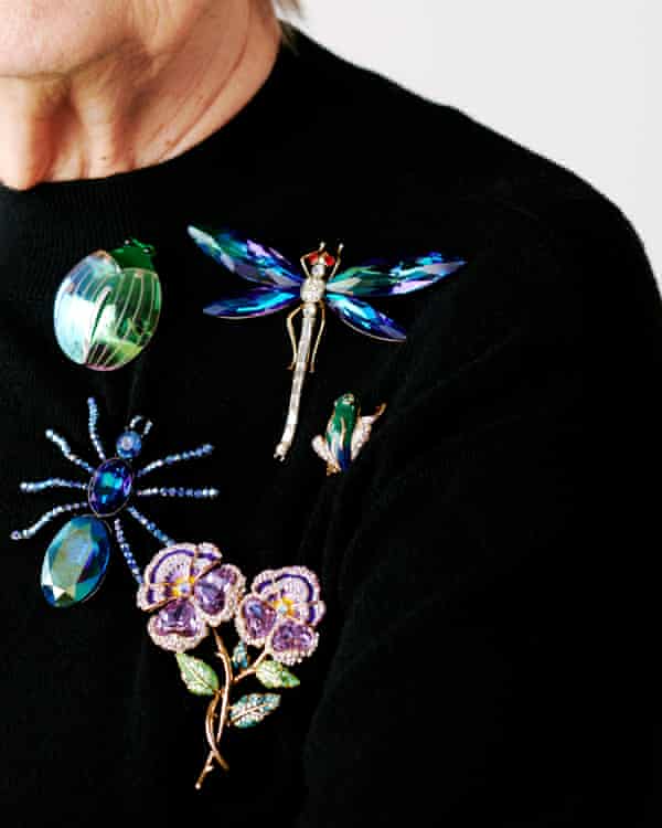 Lady Hale Baroness Hale for the Guardian. Portraits: Kate Peters Styling: Hope Lawrie Hair: Shukeel Murtaza at theonly.agency Make-Up: Riona O’Sullivan Frog brooch, susancaplan.co.uk. Dragonfly, spider and and pansies brooches, all butlerandwilson.co.uk. Beetle brooch, tattydevine.com. Knit dress, marksandspencer.com.