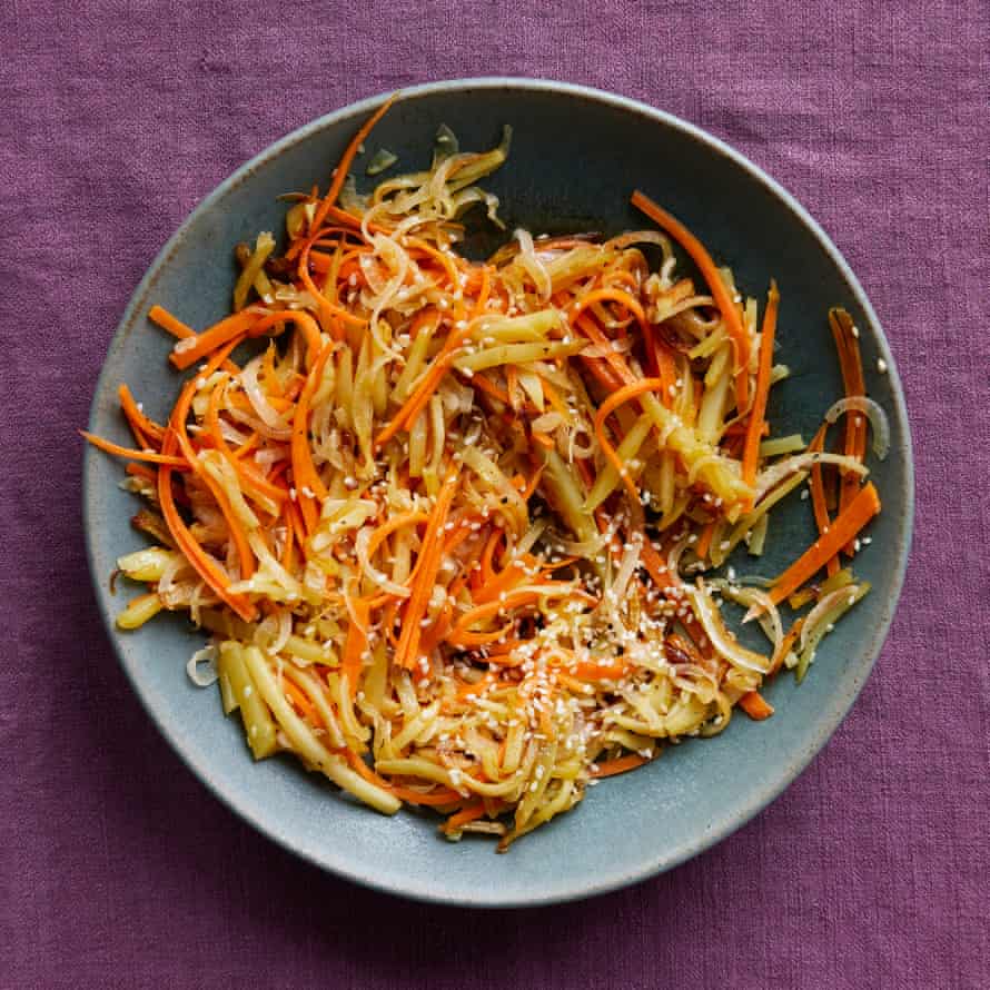 J Kenji López-Alt’s Korean stir-fried shredded potatoes.