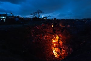 Underground fires burn in Liloripathra village.
