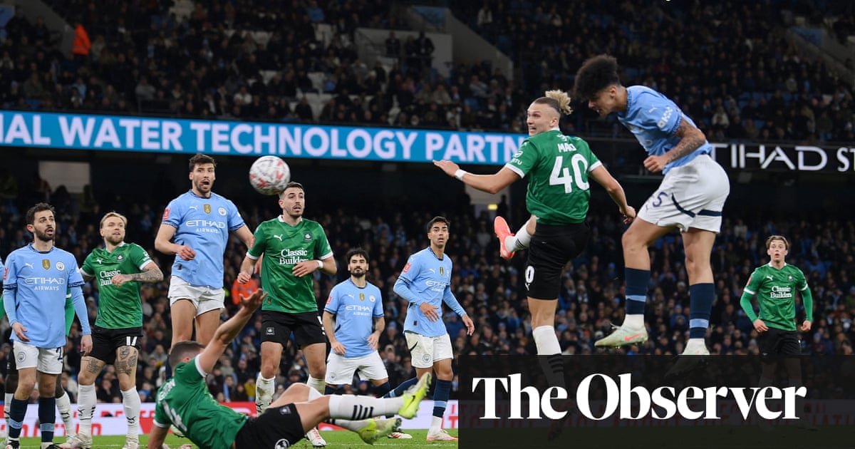 Manchester City defeats Plymouth 3-1 to reach FA Cup quarter-finals