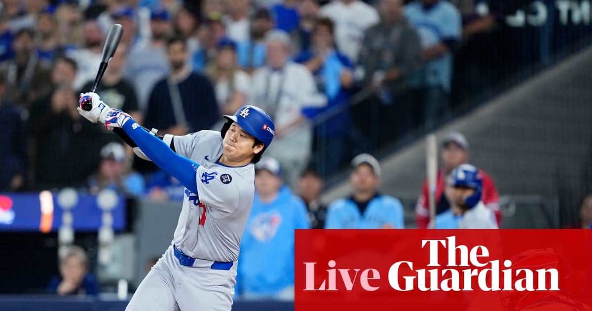 World Series 2025 Game 1: Los Angeles Dodgers v Toronto Blue Jays – live updates | World Series World Series 2025 Game 1: Los Angeles Dodgers v Toronto Blue Jays – live updates | World Series