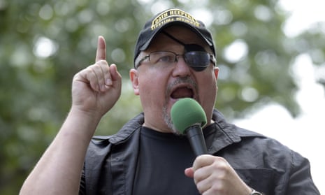 Stewart Rhodes pictured in 2017. Other members of the Oath Keepers are due to be sentenced this week and next.