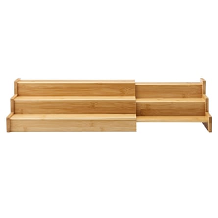 Lakeland Extendable bamboo shelf organiser