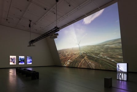 A deafening whoosh … a still from Zifzafa, which explores noise pollution and wind turbines