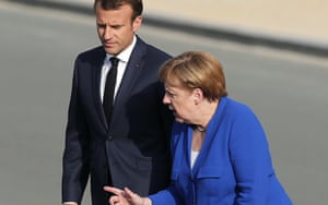 Emmanuel Macron and Angela Merkel