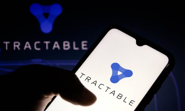 Tractable logo on smartphone screen