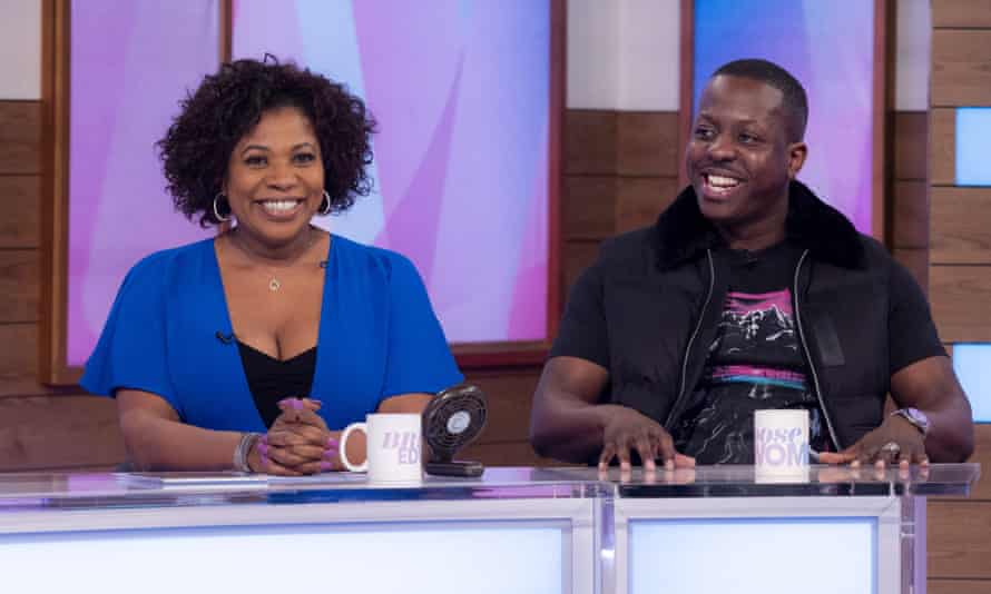 Jamal Edwards with his mother, Brenda, on ITV’s Loose Women in 2021.