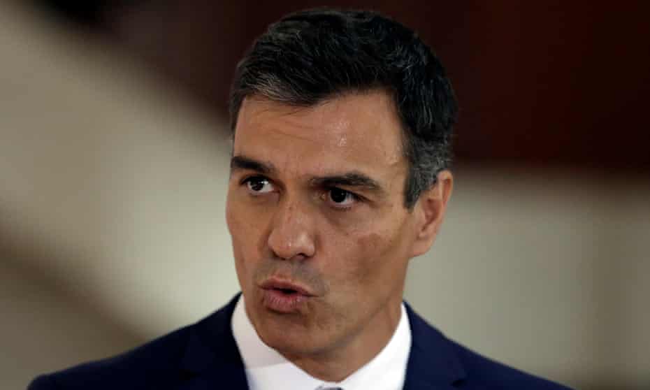 The Spanish prime minister, Pedro Sánchez