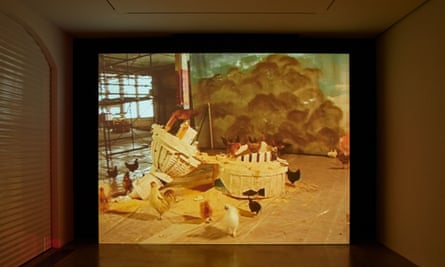 Exhibition view of Small Cup by Pope.L at South London Gallery.
