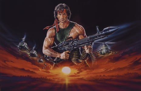 ‘All I had to do was make him look like a hero’ … Renato Casaro’s artwork for Rambo: First Blood Part II.