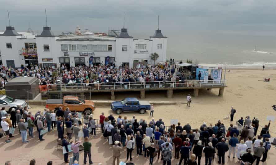 Brexit party rally at Clacton-on-Sea, Essex.