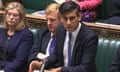Rishi Sunak speaks at the dispatch box in the House Commons
