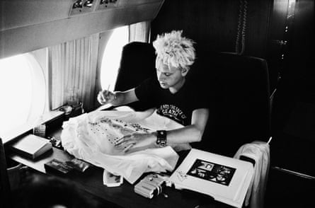 Martin Gore on route to LA, 1988.