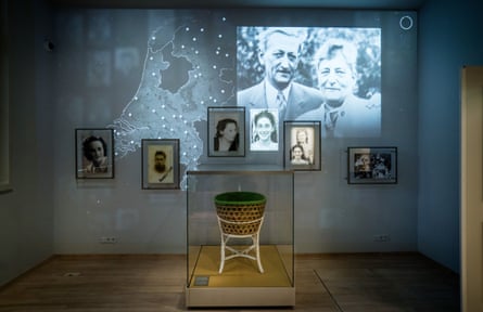 A wall in a museum