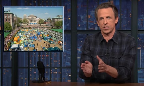 Seth Meyers on campus unrest: ‘The story is what’s happening in Gaza’