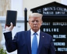 With his Bible readings, Trump is doubling down on his God complex. Somehow, evangelical Christians are buying it | Emma Brockes