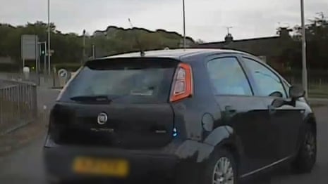 Dashcam footage shows police chase of car stolen by rapist Joseph McCann – video