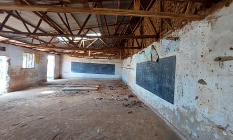 An abandoned classroom in Uganda