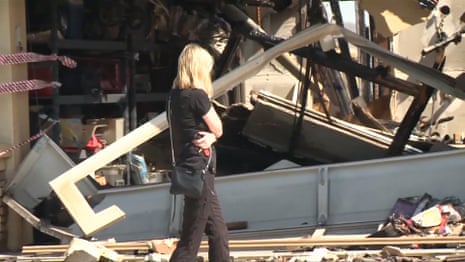'I'm just glad my family is OK': residents return to burnt houses in California – video