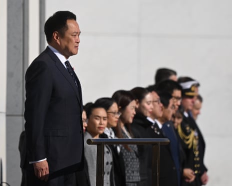 Thai Prime Minister Anutin Charnvirakul arrives at Parliament House for a meeting with Anthony Albanese.