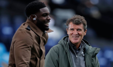 Micah Richards med Roy Keane