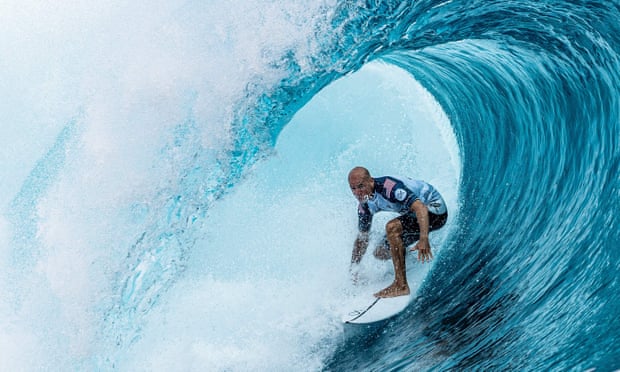 Kelly Slater at the Tahiti Pro event in 2022