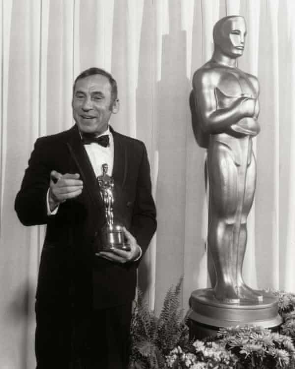 Winning the Oscar for best original screenplay for The Producers, 1969.