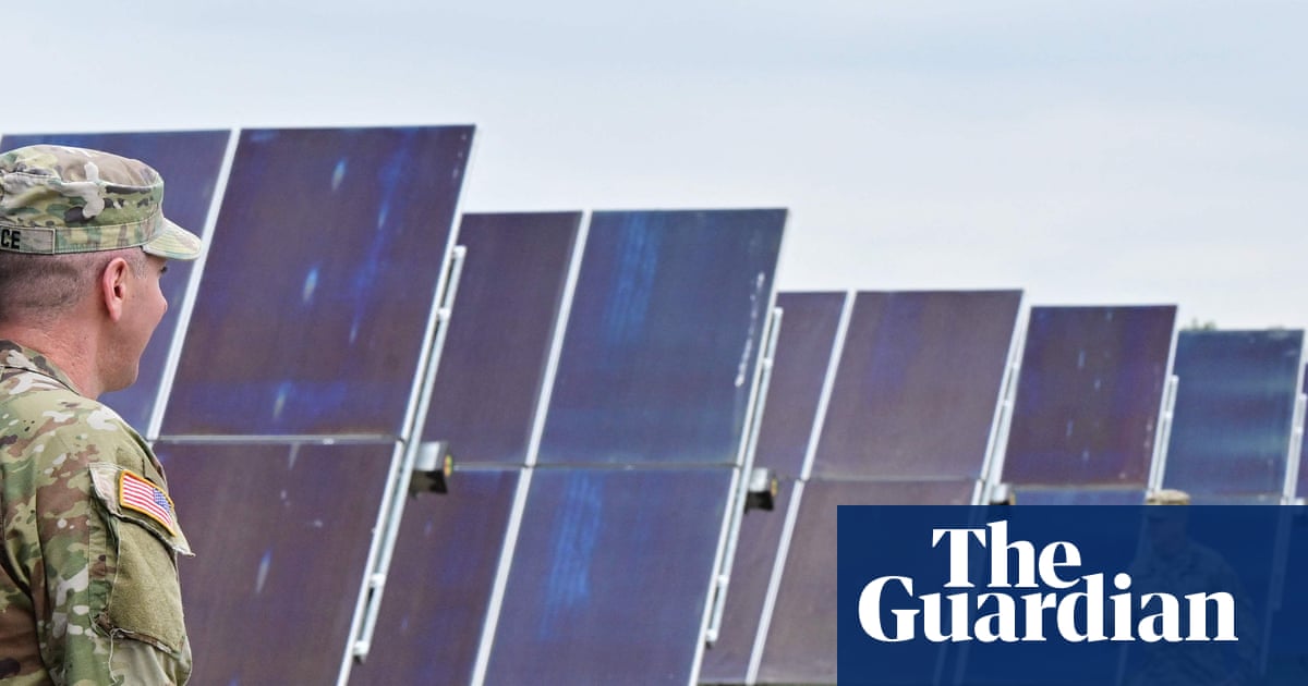 Renewable energy investment should come from defence budgets, say retired military leaders