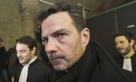 Jerome Kerviel leaves Paris court house in January 2016. Kerviel’s deals lost the bank €4.9bn in 2007 and 2008.