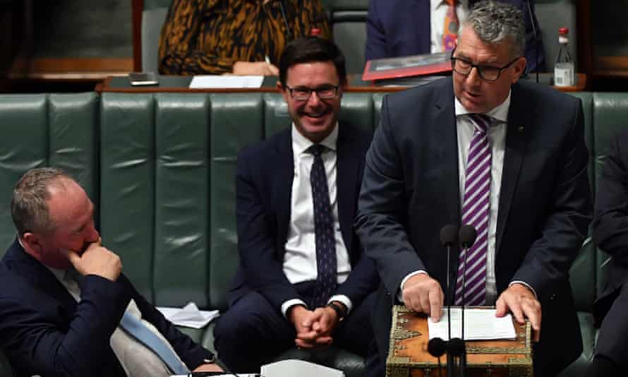 Nationals Barnaby Joyce, left, David Littleproud and Keith Pitt.