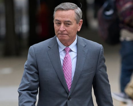 Glen Casada arrives at the federal courthouse in Nashville, Tennessee on 9 May 2025.