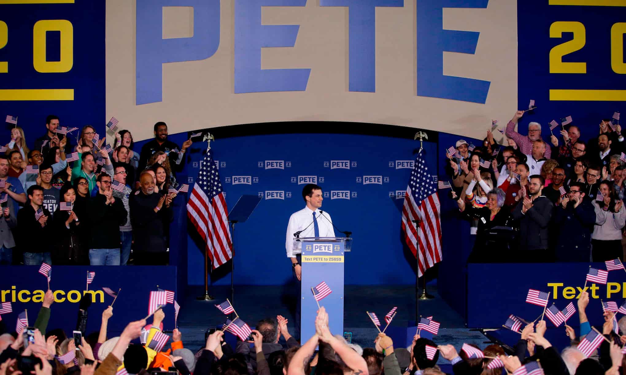 Pete Buttigieg announces his presidential candidacy for 2020 Sunday in South Bend, Indiana.