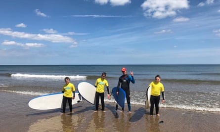 Northside Surf School on beach