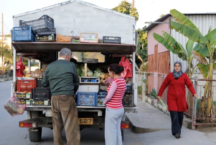 A mobile food shop in Famagusta, northern Cyprus
