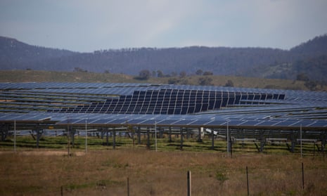 Solar farm in Williamsdale along the Monaro Highway