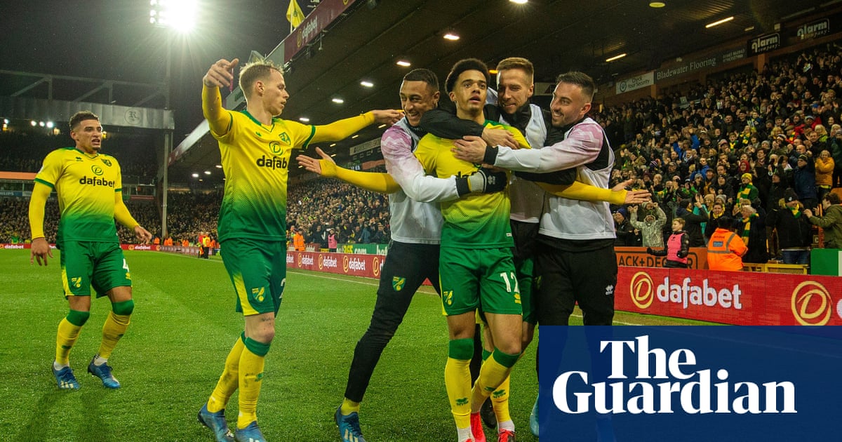 Jamal Lewis S Precise Strike Gives Norwich Win Over Leicester Football The Guardian