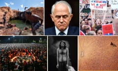 Composite of Australian photos from 2018