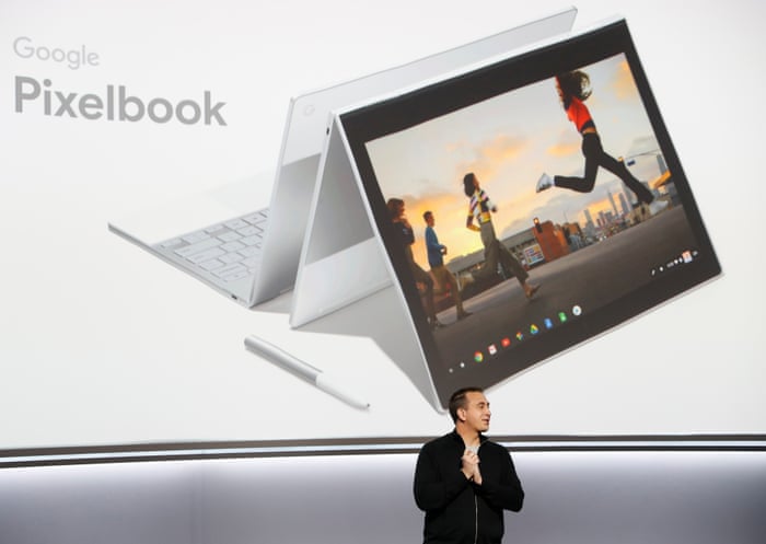 Google’s Vokoun speaks during a launch event in San FranciscoGoogle product manager Matt Vokoun speaks about the Pixelbook laptop during a launch event in San Francisco, California, U.S. October 4, 2017. REUTERS/Stephen Lam