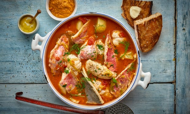 For an outstanding bouillabaisse, try French Country Cooking by Albert and Michel Roux.