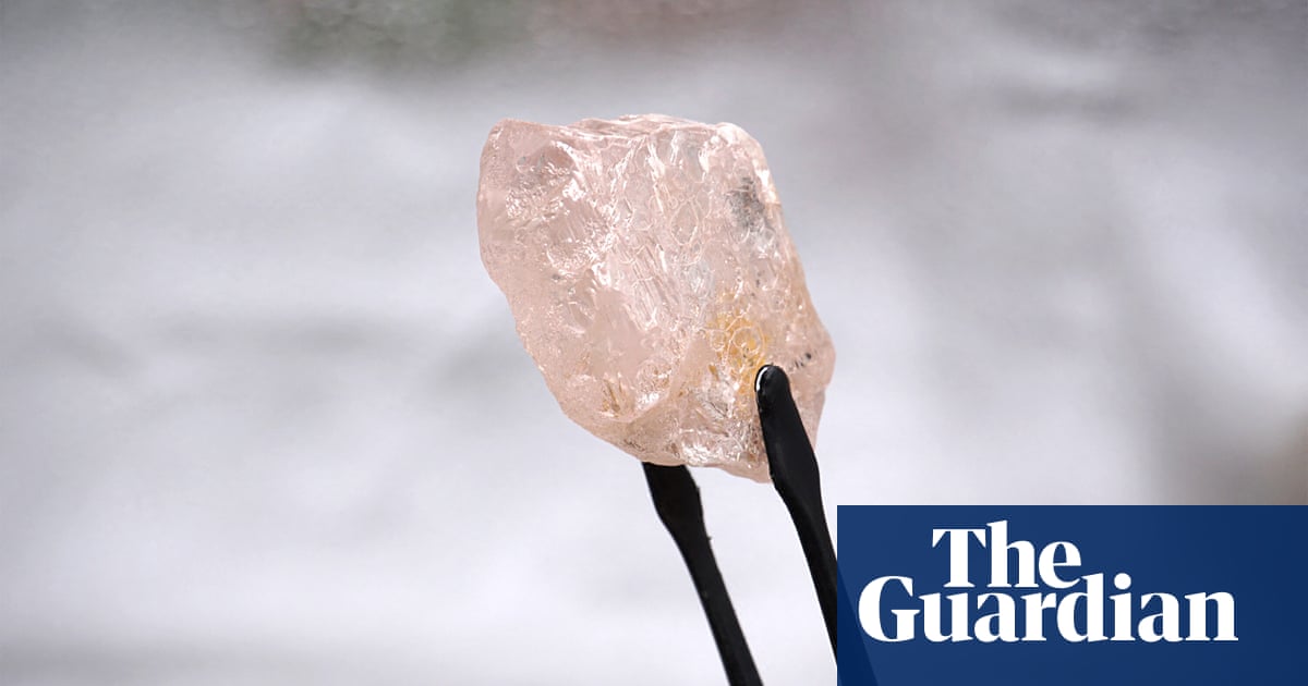 Pink diamond discovered in Angola mine is largest in 300 years, company claims
