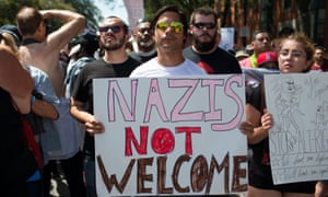 An estimated 15,000 counter-protesters marched through the city.