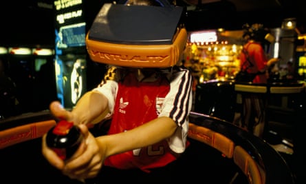 One of the 3D virtual reality video games