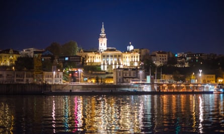 A view of Belgrade from the Danube.