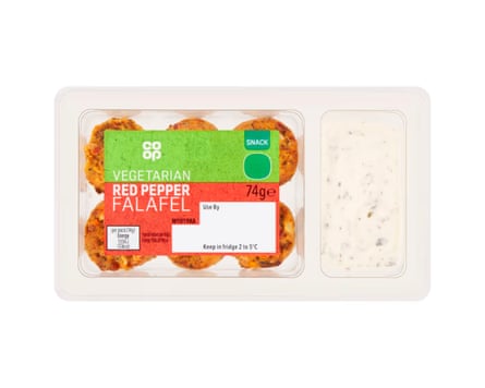 Co-op Red Pepper falafel, 74g
