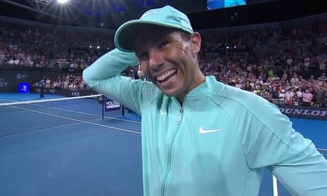 I am slow, I know': Rafael Nadal jokes about Brisbane time