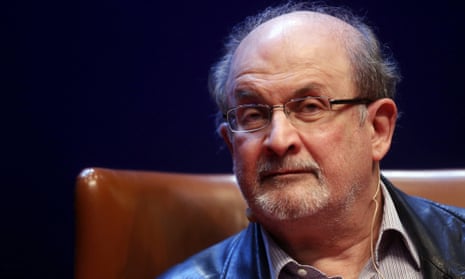 Salman Rushdie was knifed several times in the neck and abdomen.