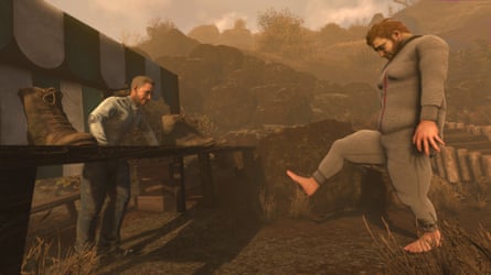 Nate is offered shoes in Baby Steps